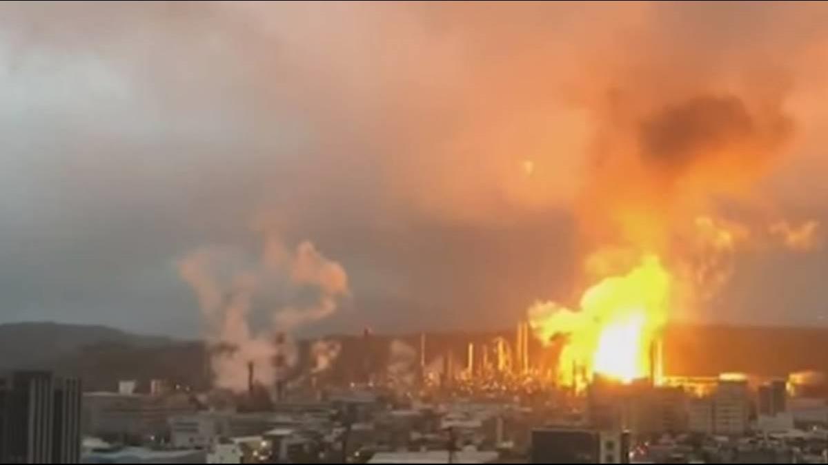 房子都在震!桃園煉油廠大爆炸 恐影響今柴油生產