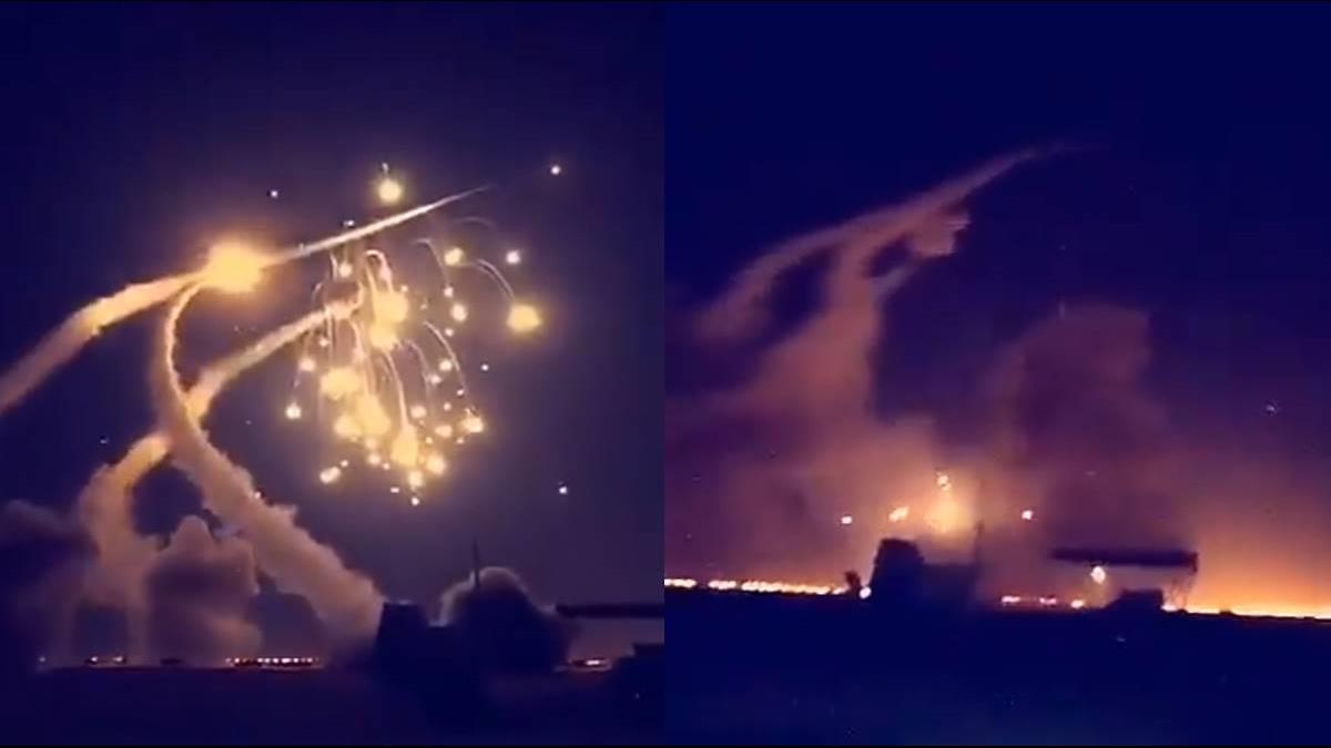 影片曝光!7發飛彈空襲大城市 沙國緊急發射愛國者飛彈全部攔下