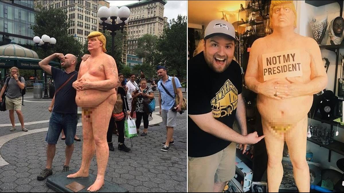 川普裸體塑像83萬元賣出 將展示於賭城鬼怪博物館