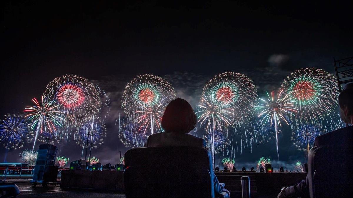 國慶焰火璀璨花蓮夜空 蔡總統:重視支持東部發展