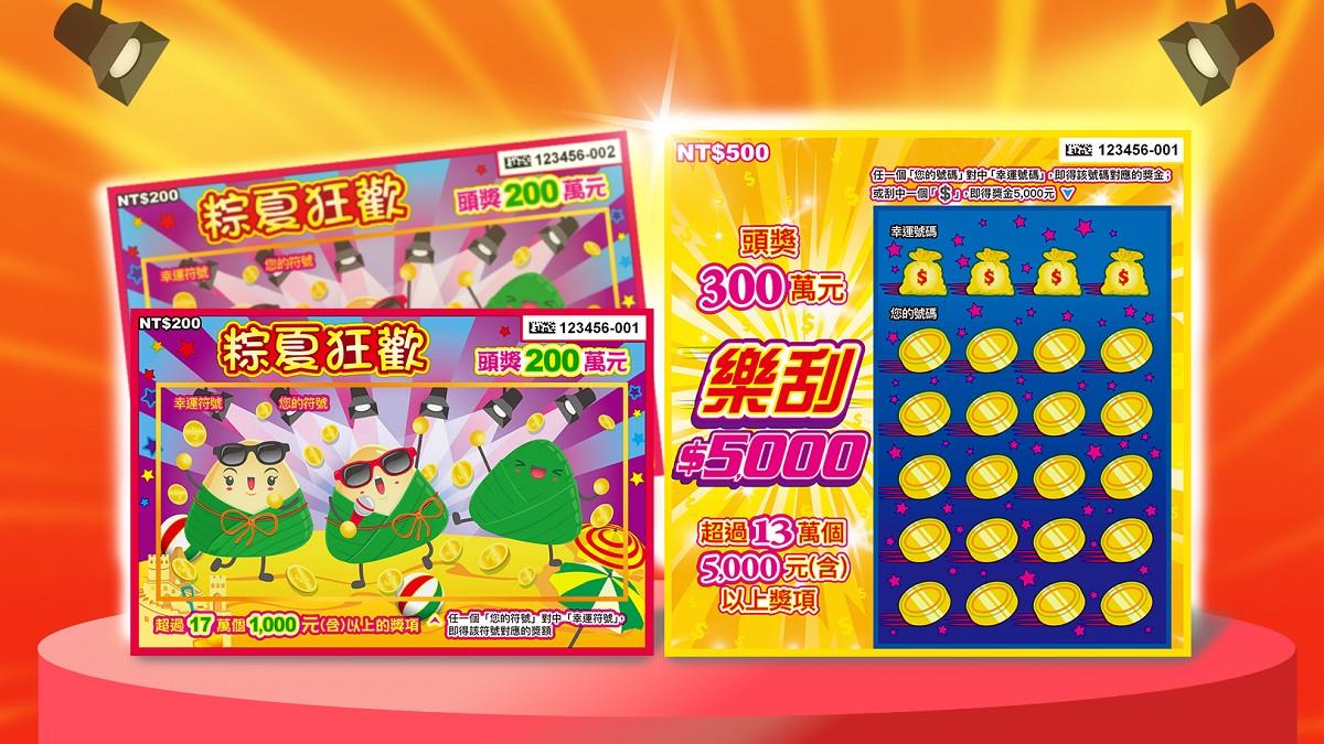 2款「刮刮樂」新上市！ 頭獎最高300萬 總獎金逾18.7億