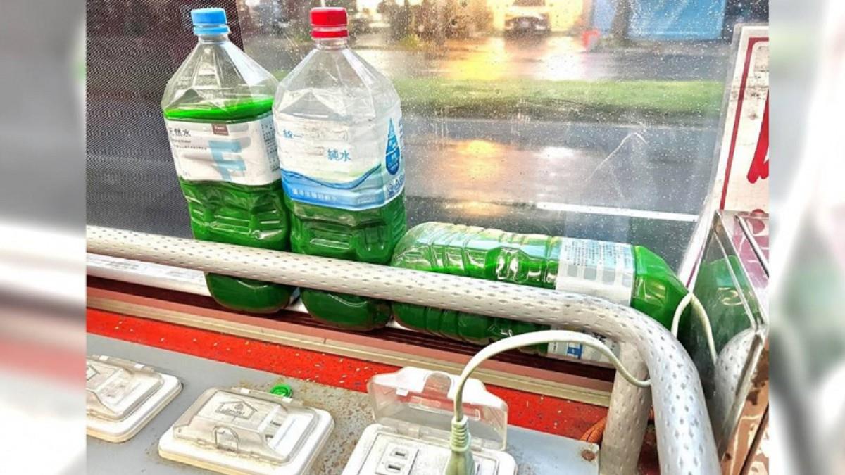 搭公車見「整罐神秘綠水」 網驚以為是膽汁 內行勸：別搭