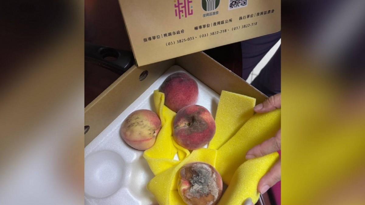 拉拉山水蜜桃2盒1200元！ 她買回家全爛光：只有1顆能吃