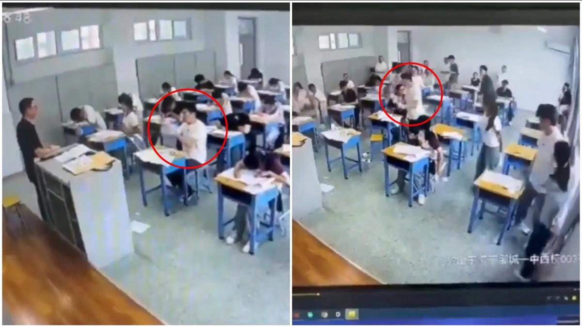 他考到一半「發狂撕考卷」 後桌慘遭撕毀攻擊 考生護卷狂躲