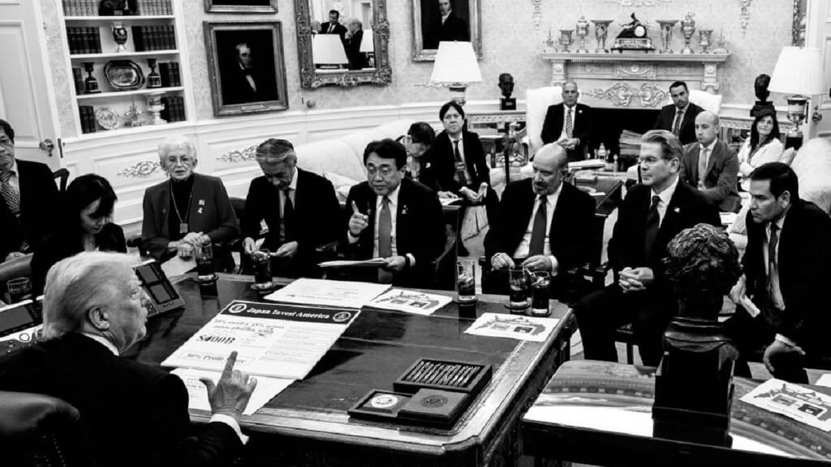 日本15%稅率怎來的？ 川普桌上大圖卡洩底 被打x還加碼