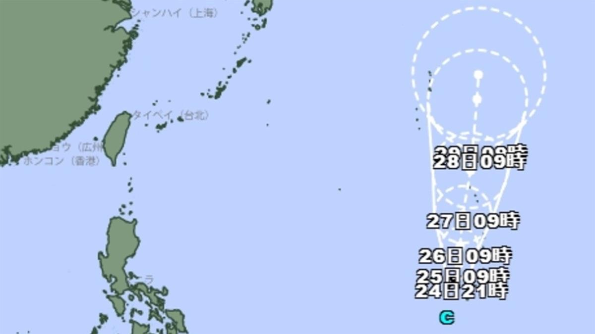 又有熱低壓生成！日氣象廳：恐今晚升級「柯羅莎」