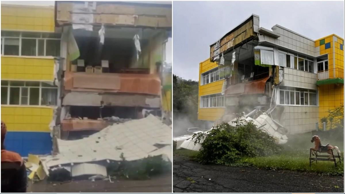 俄8.8強震！幼兒園「整片牆」倒塌畫面曝 州長：幾十年來最強一次