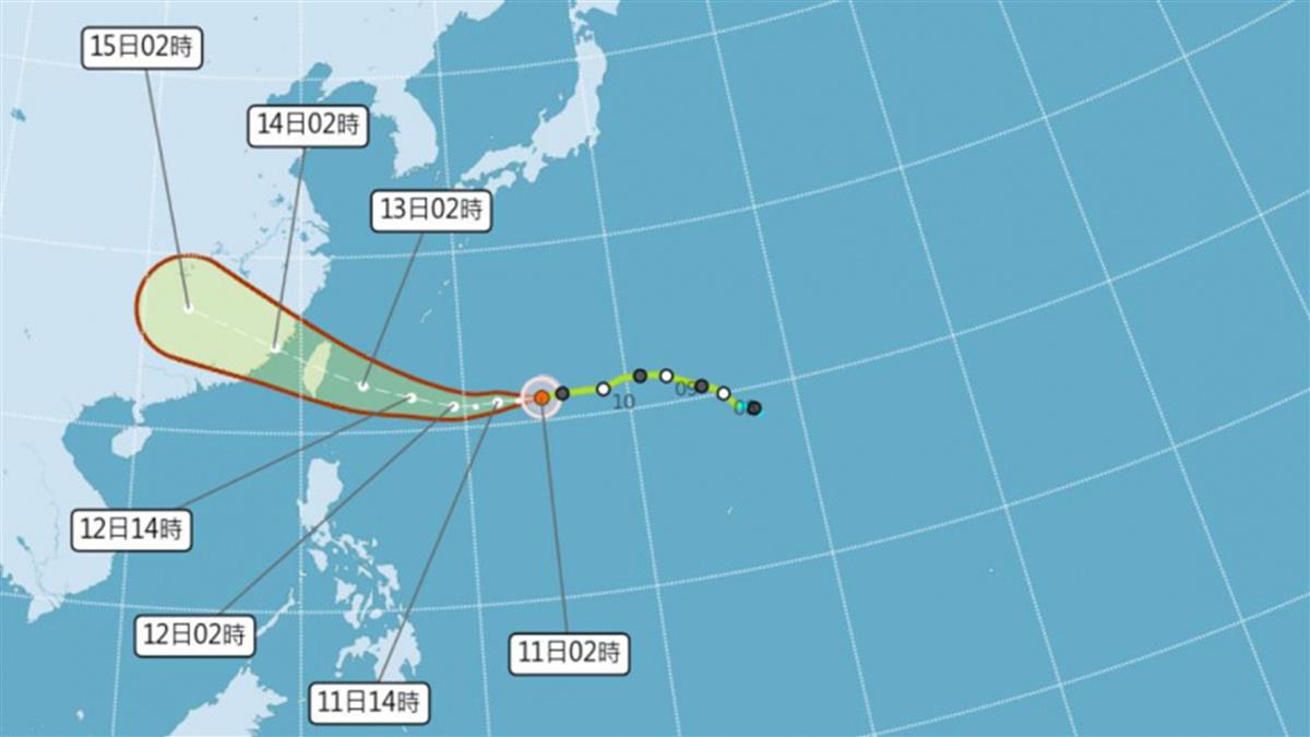 楊柳颱風直衝台灣！最快明發海、陸警報 估從「這地」登陸