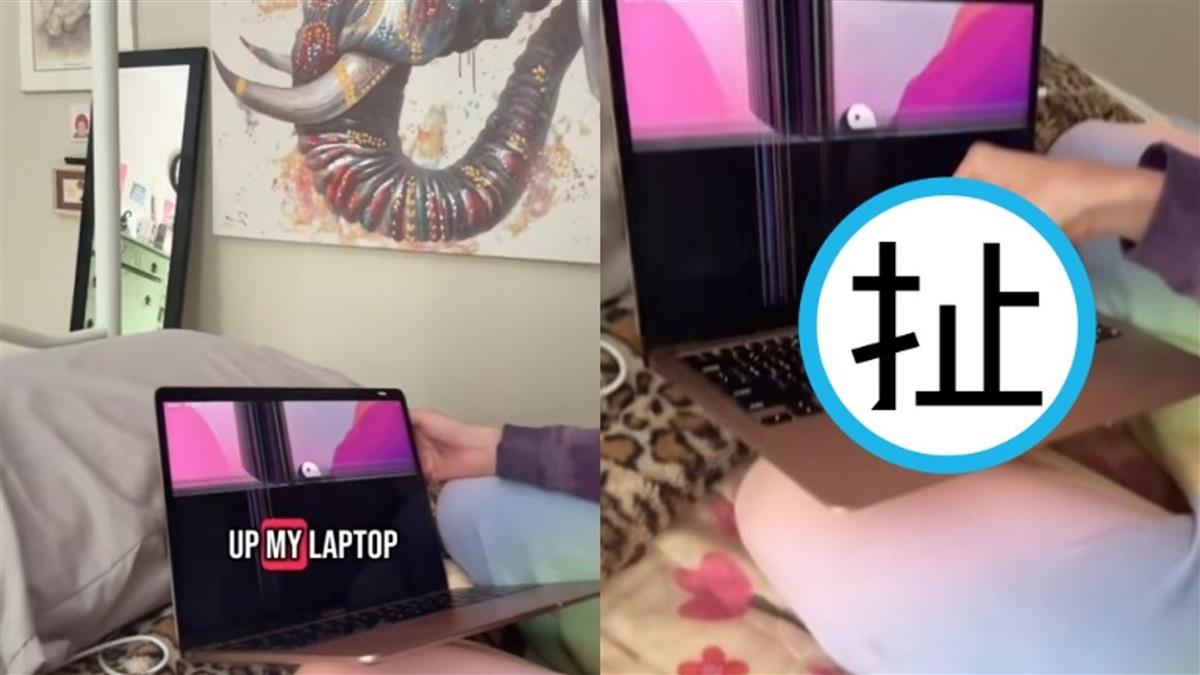 Macbook夾紙卡 打開竟「悲劇了」 網酸：蒼蠅停也壞