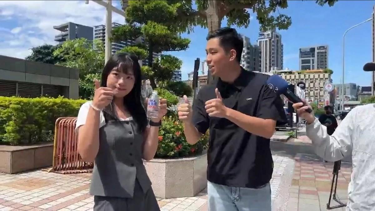 送「核料廢水」到國民黨部踢館 楊智伃一口乾掉他傻眼：別給鏡頭