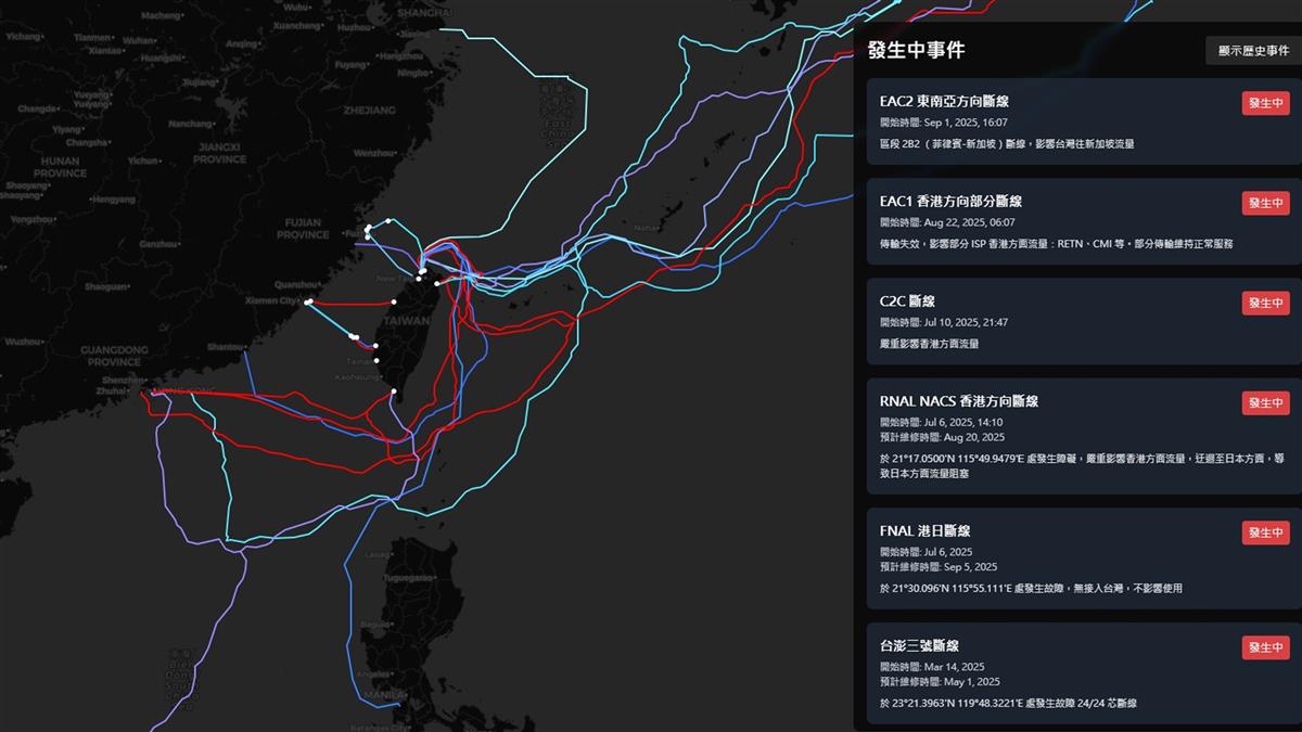 「24條壞8條」海底電纜斷線再+1  李宗霖：加速部署低軌衛星