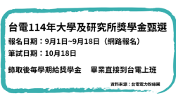 台電要發獎學「最高可領40萬」 申請條件一次看