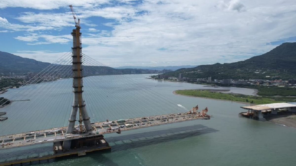 淡江大橋16日合龍  陳世凱：希望明年5月通車