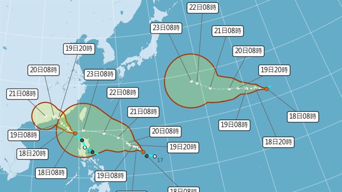3颱將接力形成！氣象署示警這低壓：恐轉中颱影響台灣