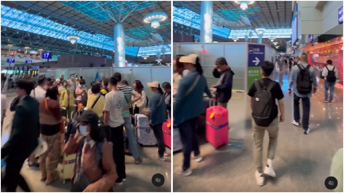 連3週「週休3日」！機場擠爆畫面曝 他差點上不了飛機