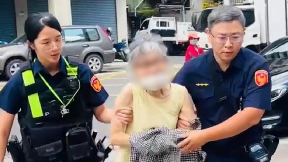 被踢飛白髮婦是通緝犯！進警局喊：謝謝盡量拍