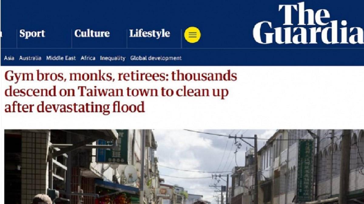 鏟子超人成台灣之光！ 外媒驚呼：第1天就湧入3萬志工