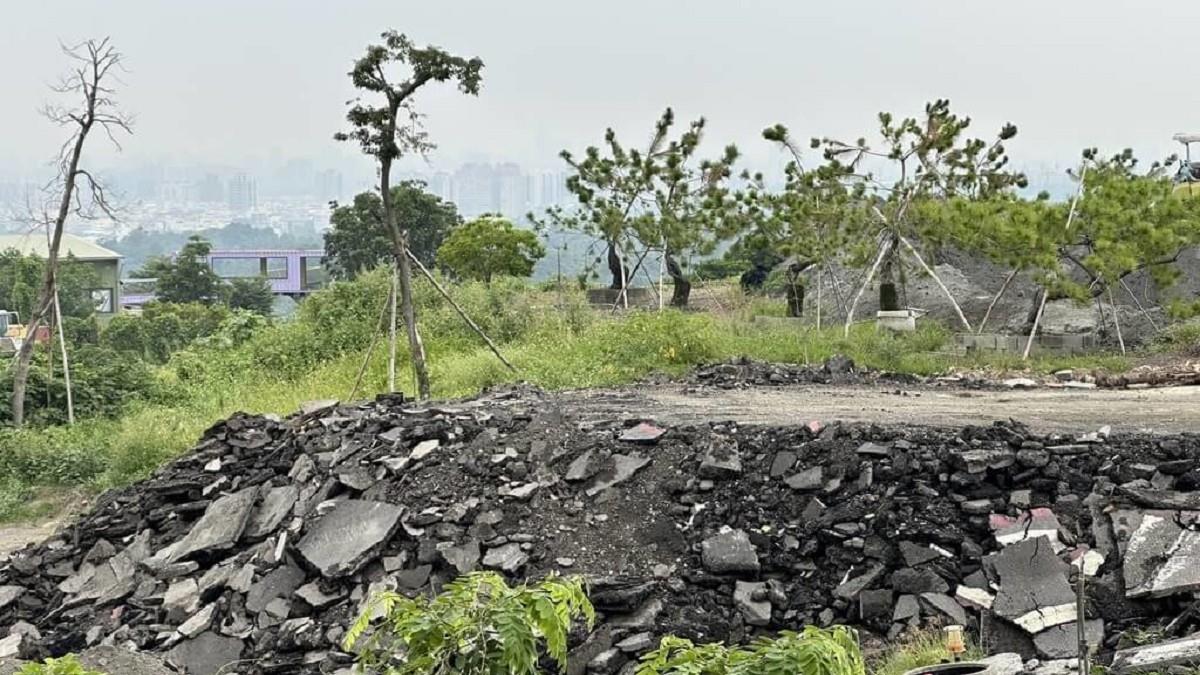 遭盜挖傾倒廢棄物！ 高雄大坪頂慘變「柏油山」 陳其邁說話了