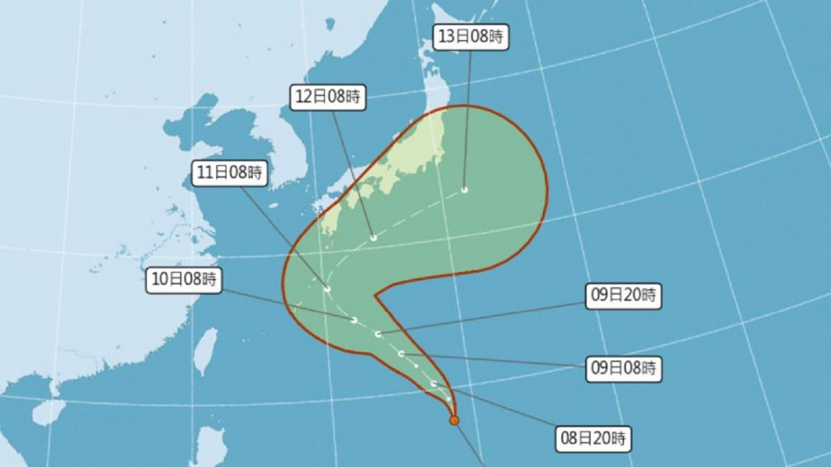 又有熱帶低壓！最快明日生成「娜克莉」颱風 預測路徑曝