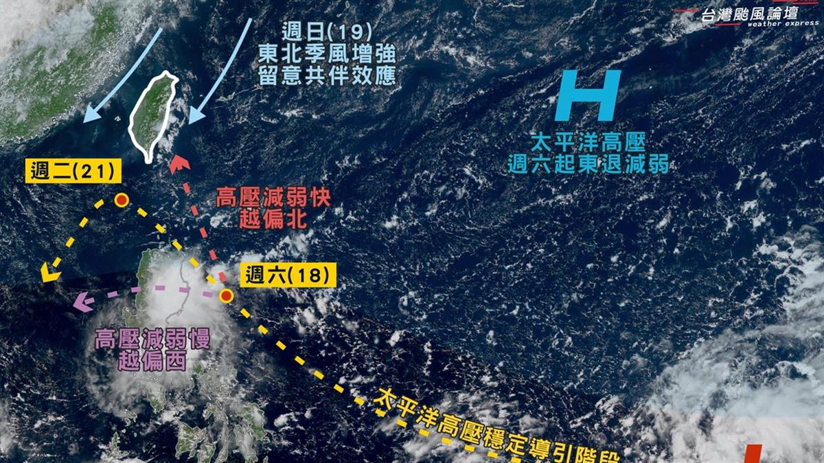 「風神」成颱時間曝光！ 天氣粉專：1情境下恐侵台