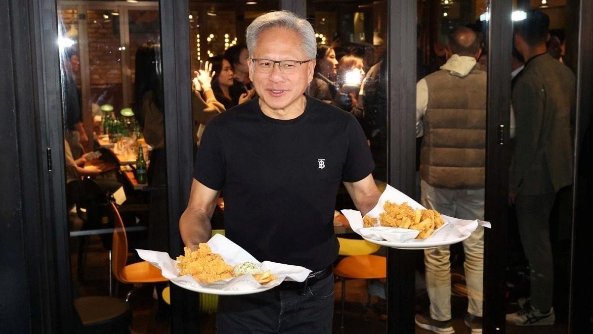 3巨頭相揪吃炸雞！ 黃仁勳為何欽點「這家店」 背後意涵太深奧