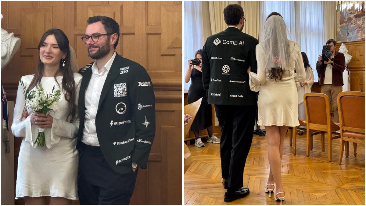 婚禮籌資靠這招！ 他把Logo穿身上 免花一毛還賺錢