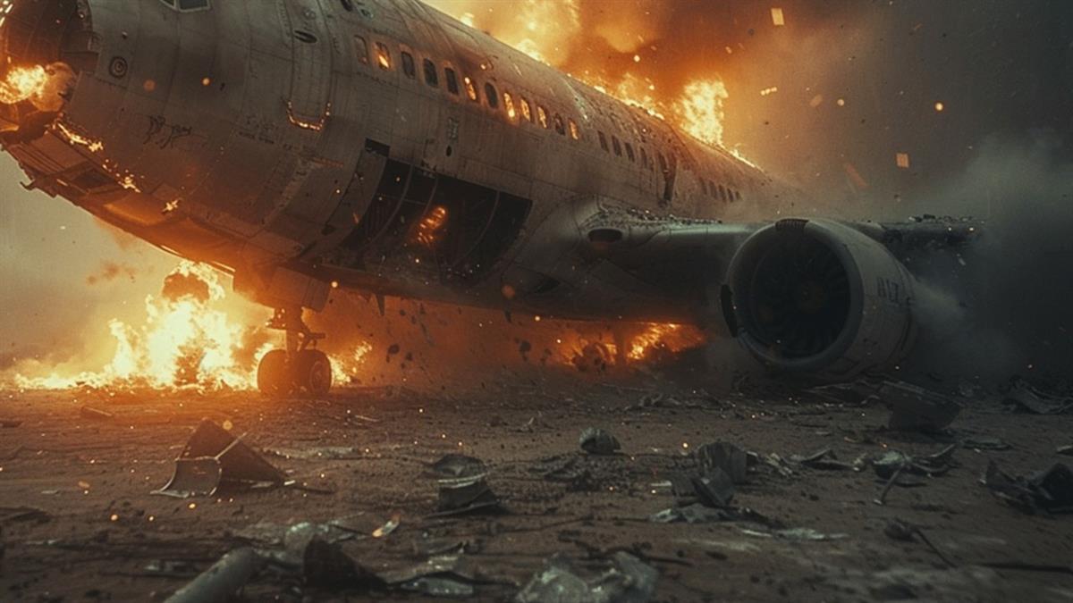 快訊／美貨機在機場旁爆炸 傷亡未明