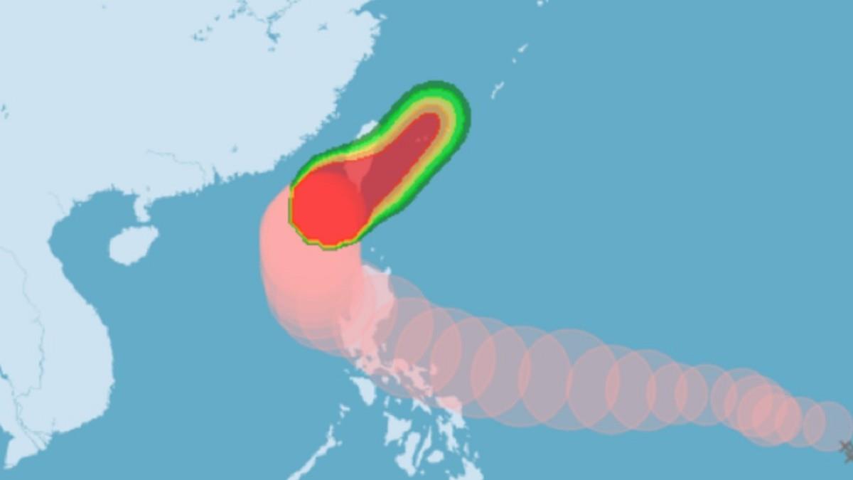 鳳凰登陸有變數？ 5地防豪大雨 最新警戒範圍曝