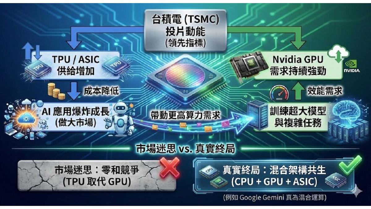 「TPU幹掉GPU」是錯的！ 專家：反讓輝達變更強